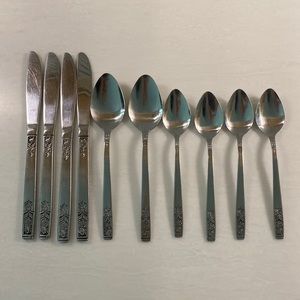 Set of vintage MCM Imperial flatware made in Japan.